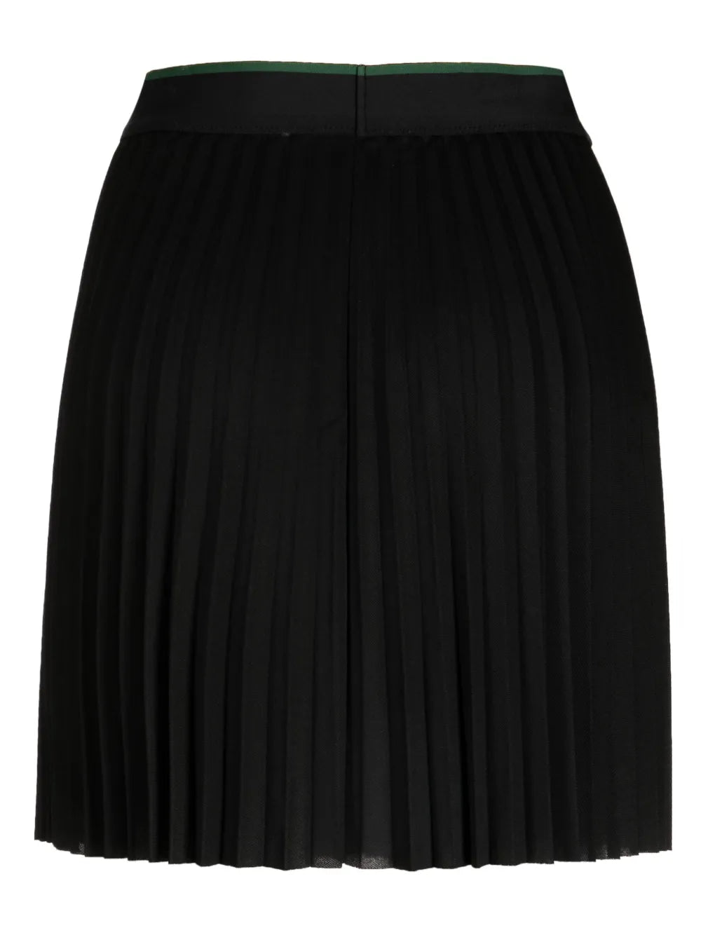 Logo-Embroidered Elasticated Pleated Miniskirt
