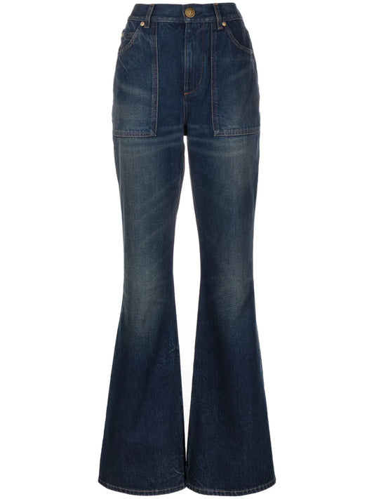 High-Rise Flared Jeans