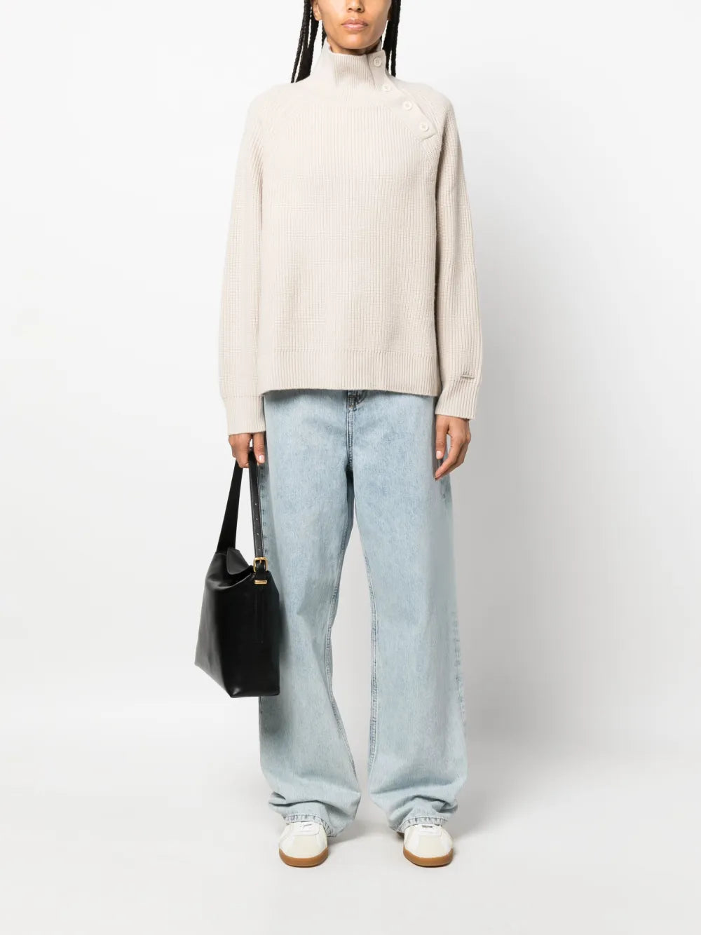 Ribbed-Knit Wool Jumper