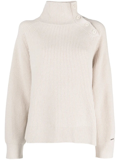 Ribbed-Knit Wool Jumper