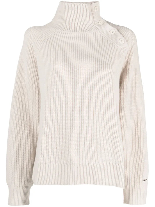 Ribbed-Knit Wool Jumper