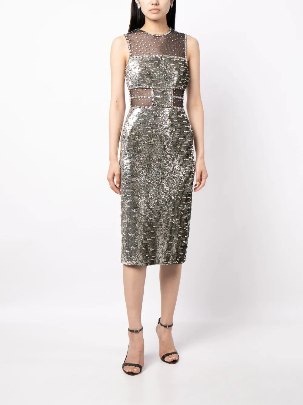Nixie Sequin-Embellished Midi Dress