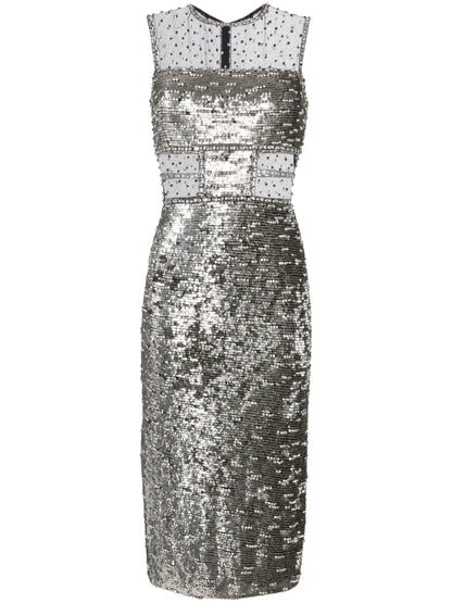 Nixie Sequin-Embellished Midi Dress