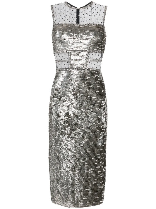 Nixie Sequin-Embellished Midi Dress