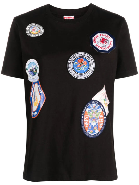 Kenzo World Patch-Detail T-Shirt