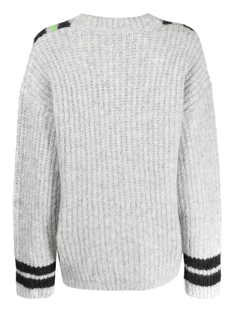 Embroidered V-Neck Jumper
