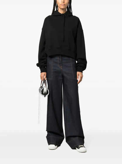 Drawstring Cotton Hoodie