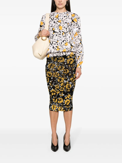 Floral-Print Cotton Sweatshirt