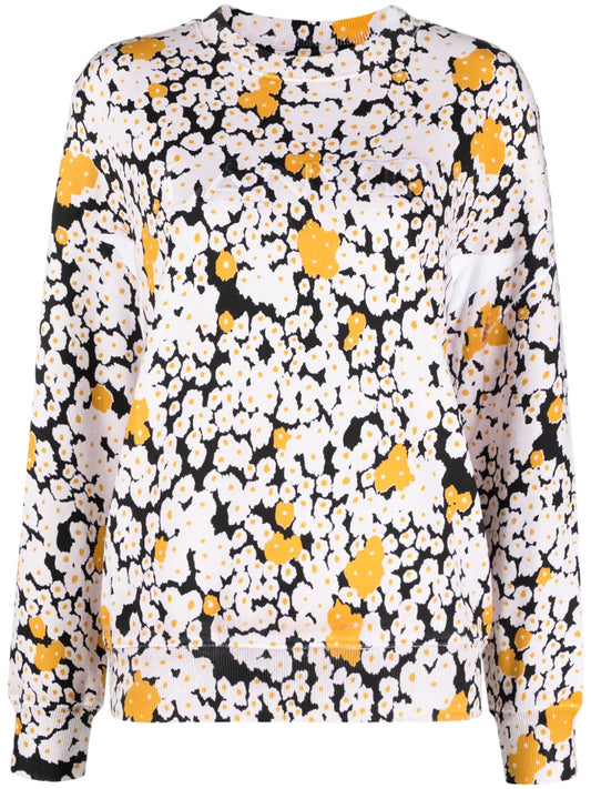 Floral-Print Cotton Sweatshirt