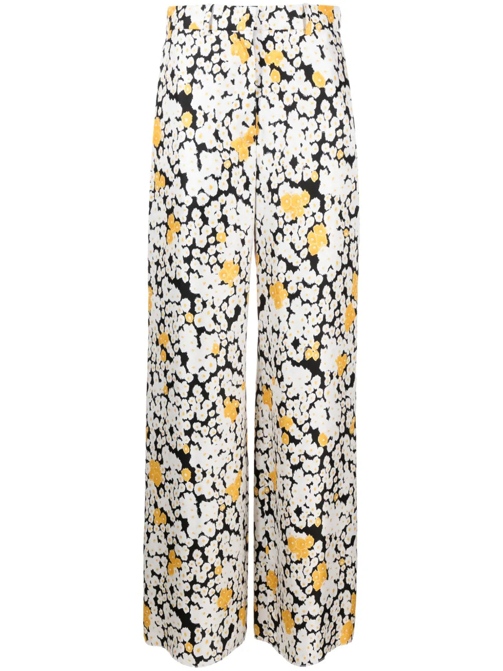 Floral Wide-Leg Trousers
