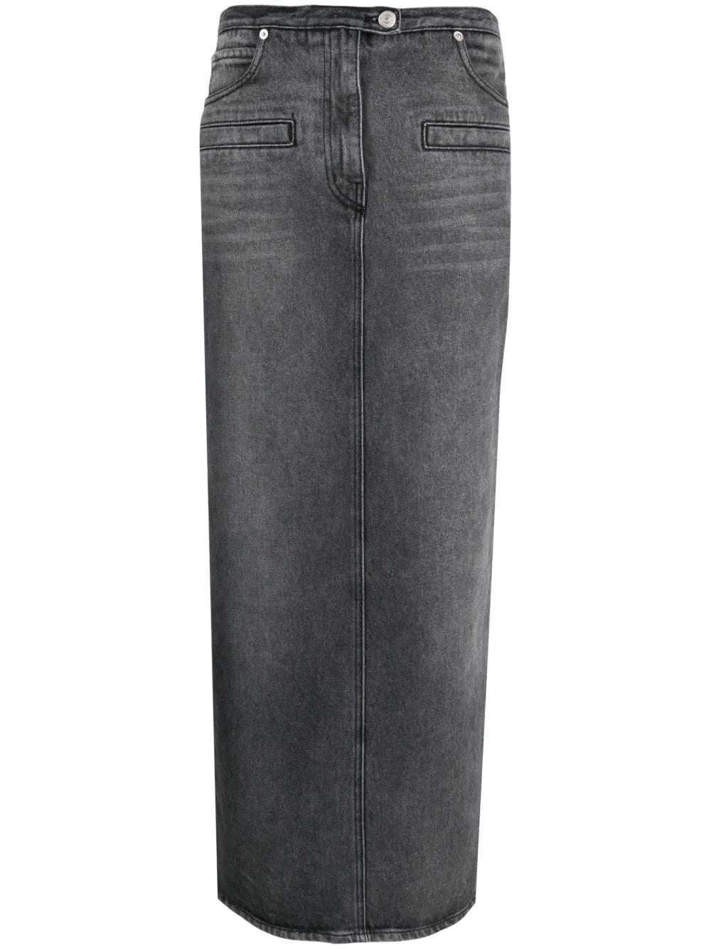Heritage Cut-Out Stonewashed Denim Skirt