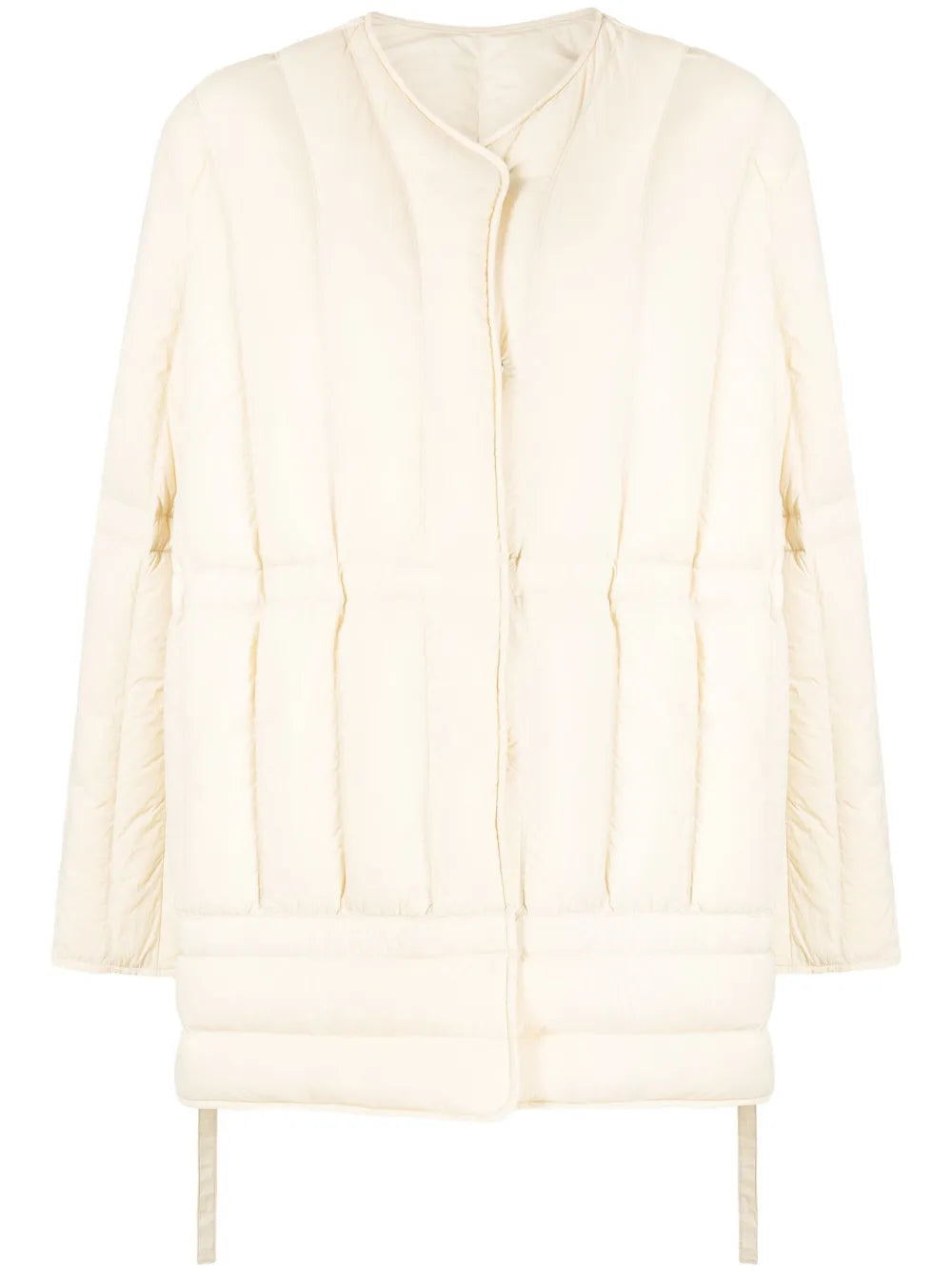 Collarless Padded Jacket