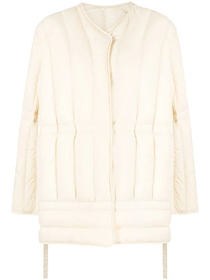 Collarless Padded Jacket