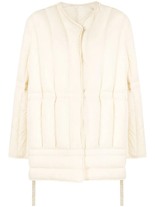Collarless Padded Jacket