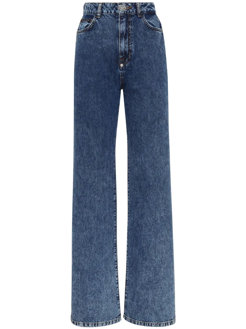 Palace High-Rise Straight-Leg Jeans