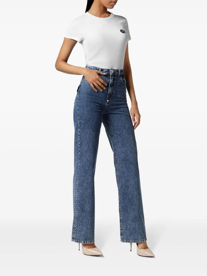 Palace High-Rise Straight-Leg Jeans