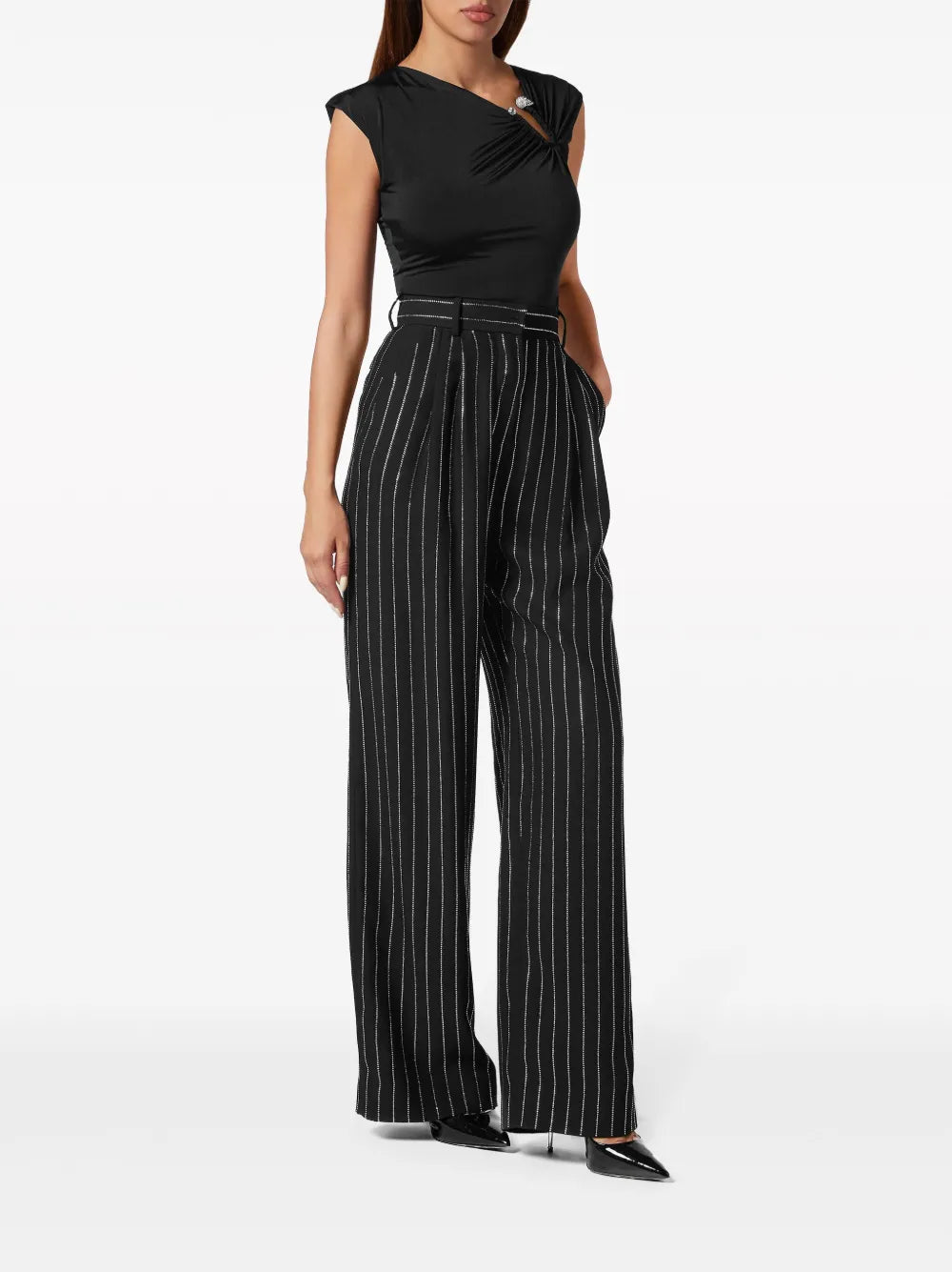 Striped Tailored Trousers