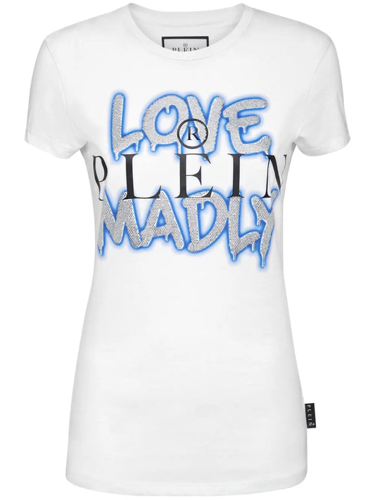 Sexy Pure Crystals-Embellished T-Shirt
