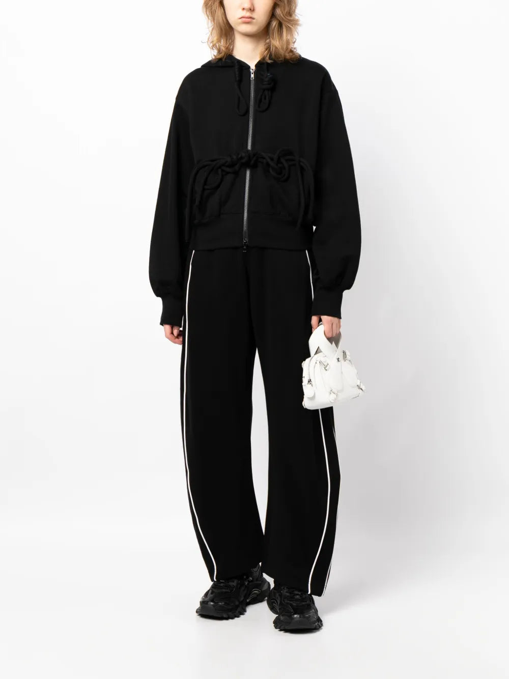 Side-Stripe Cotton Track Pants