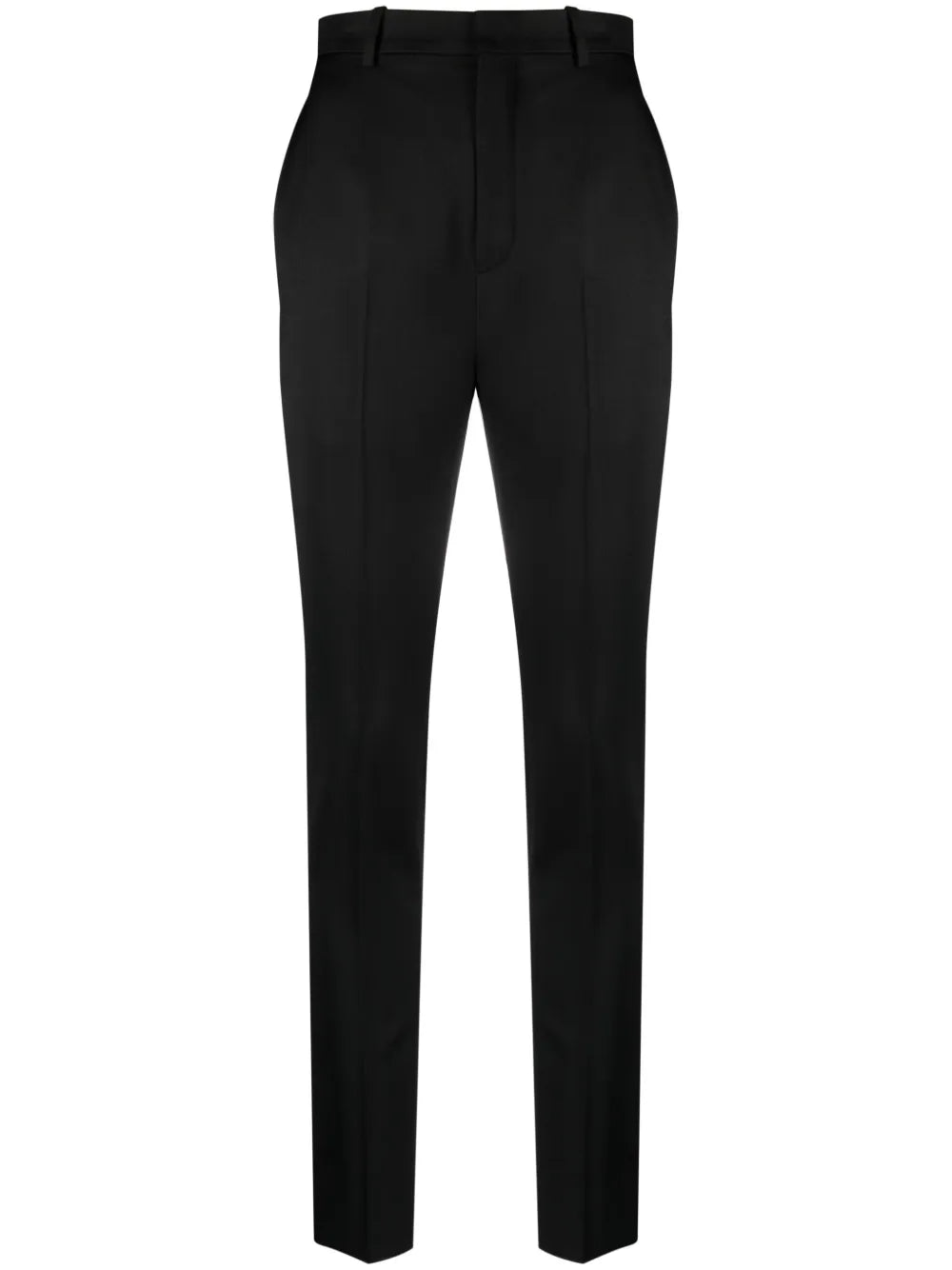 High-Waist Wool Trousers
