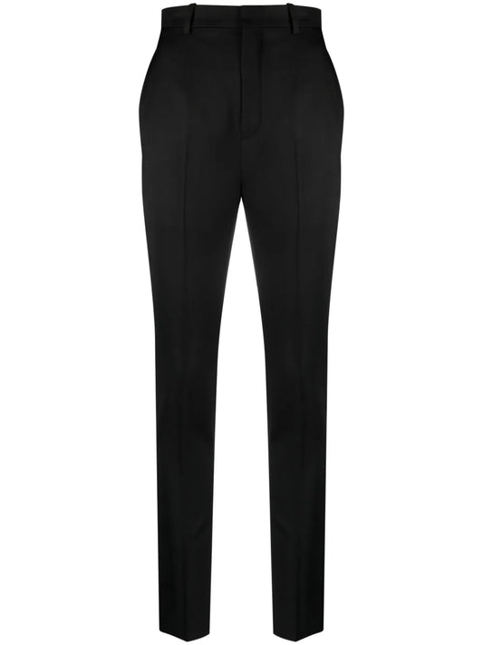 High-Waist Wool Trousers