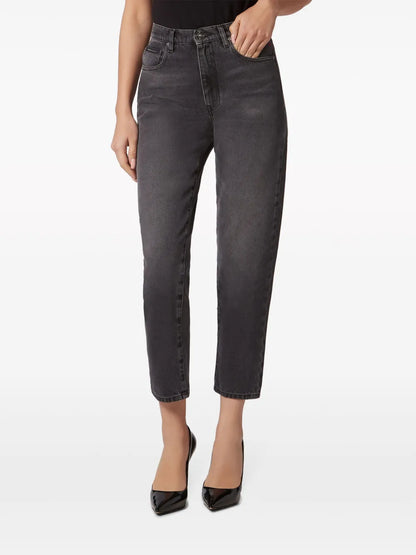 High-Rise Straight-Leg Jeans
