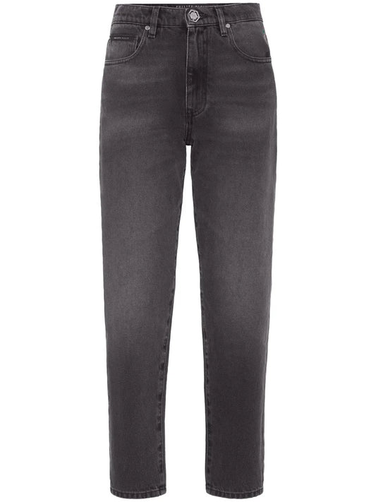 High-Rise Straight-Leg Jeans