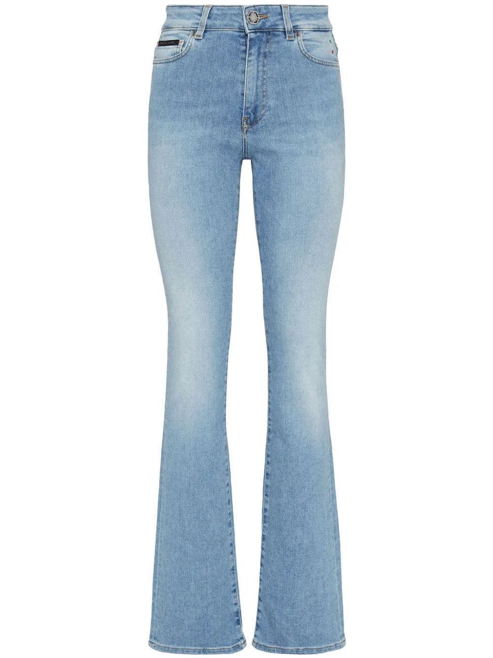 Logo-Appliquéd Flared Jeans