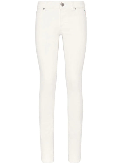 Logo-Buttoned Jeggings