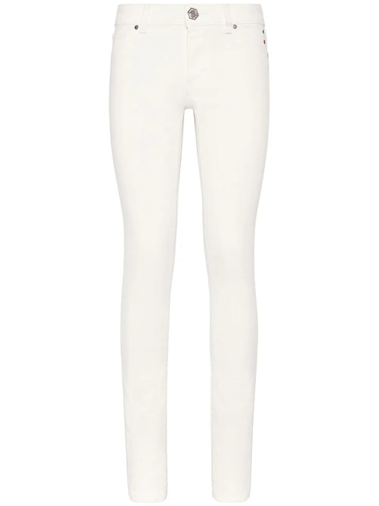 Logo-Buttoned Jeggings