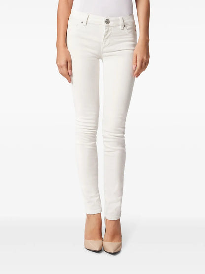 Logo-Buttoned Jeggings