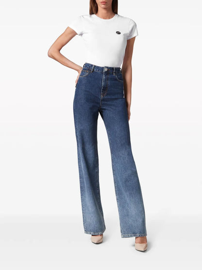 Gradient-Effect High-Rise Jeans