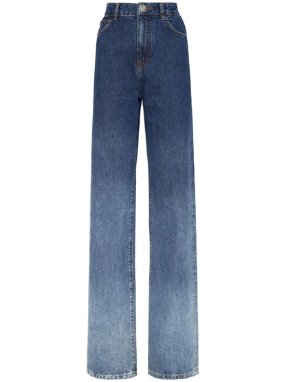 Gradient-Effect High-Rise Jeans
