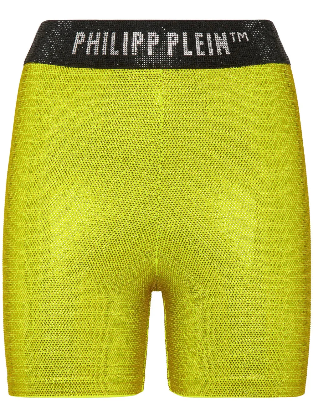 Logo-Print Metallic-Threading Shorts