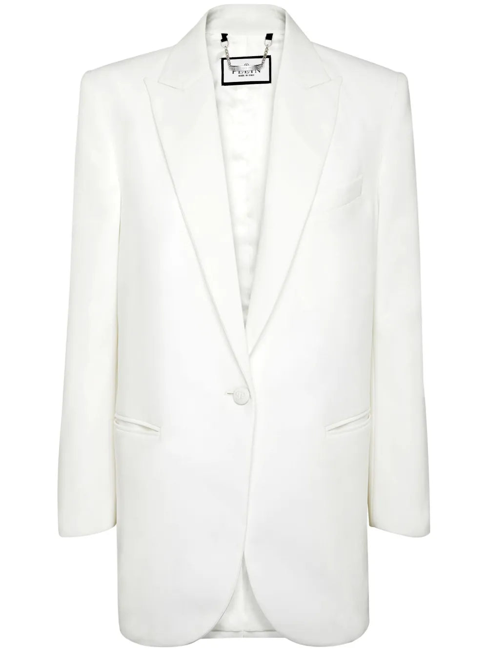 Cady Shoulder-Padded Blazer