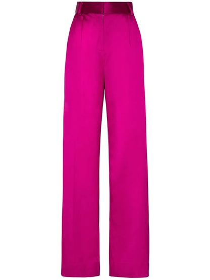 High-Waisted Wide-Leg Trousers