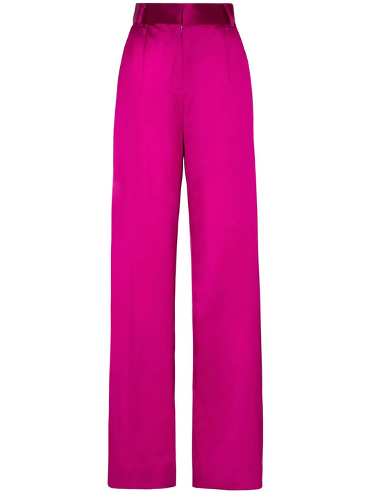 High-Waisted Wide-Leg Trousers