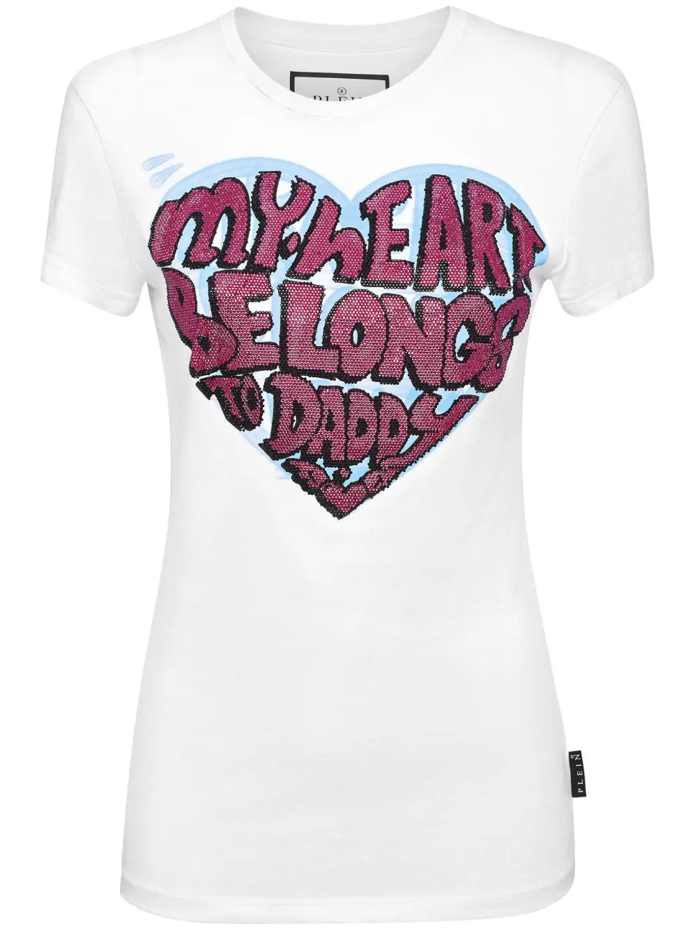 Sexy Pure Crystals-Embellished T-Shirt
