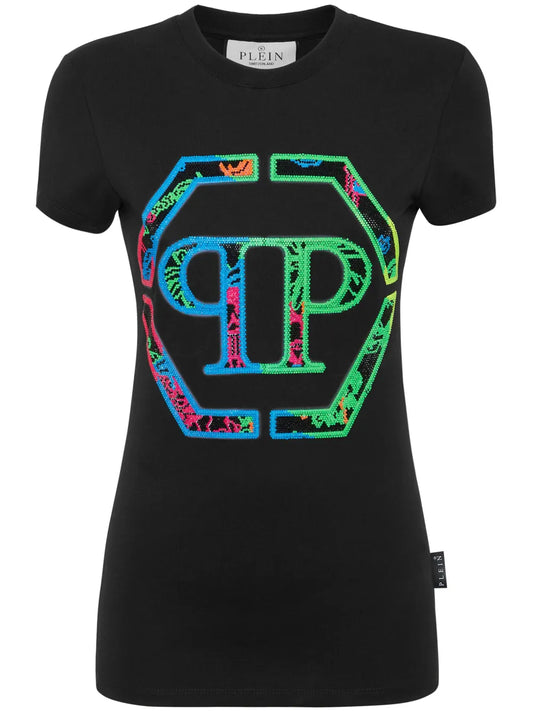 Sexy Pure Rhinestone-Embellished T-Shirt