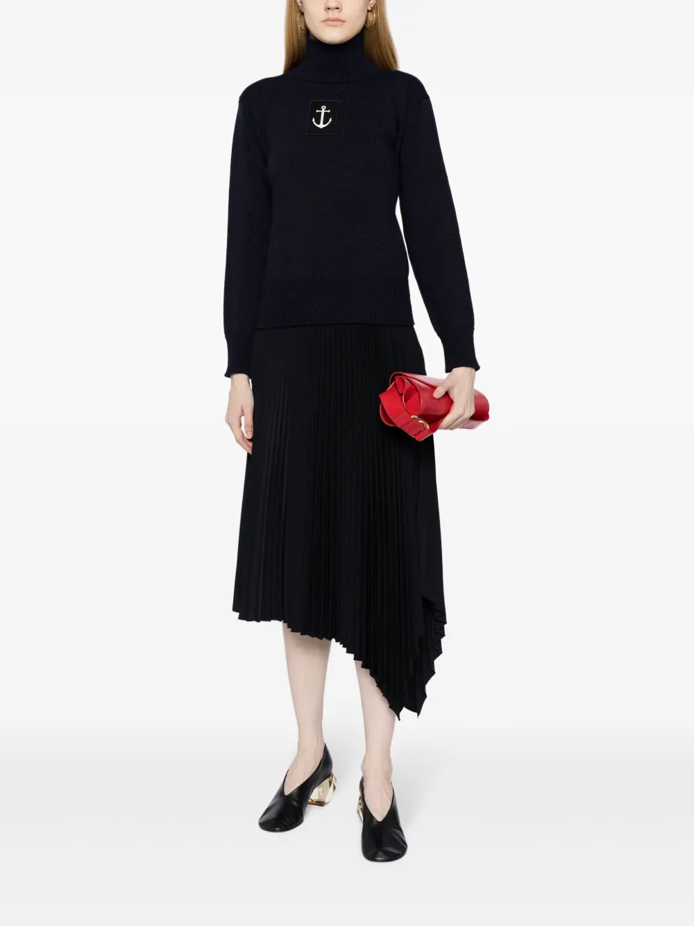 Logo-Patch High-Neck Jumper