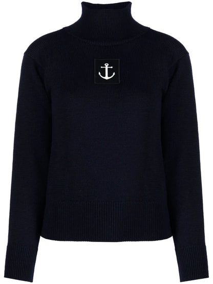 Logo-Patch High-Neck Jumper