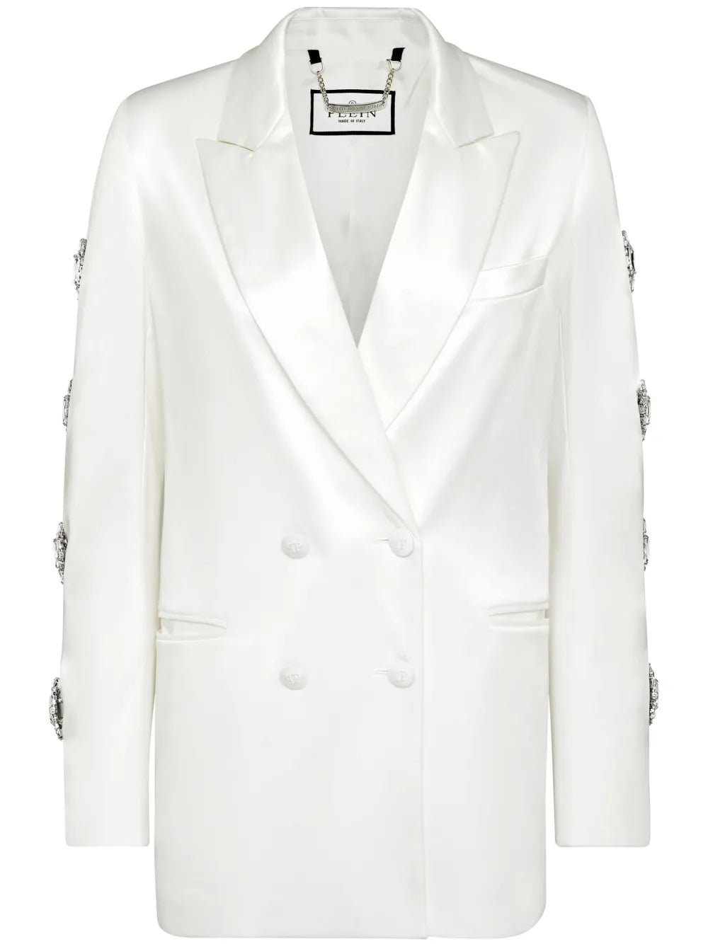 Double-Breasted Cut-Out Blazer