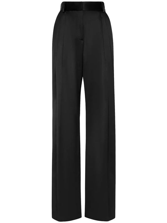 High-Waisted Wide-Leg Trousers
