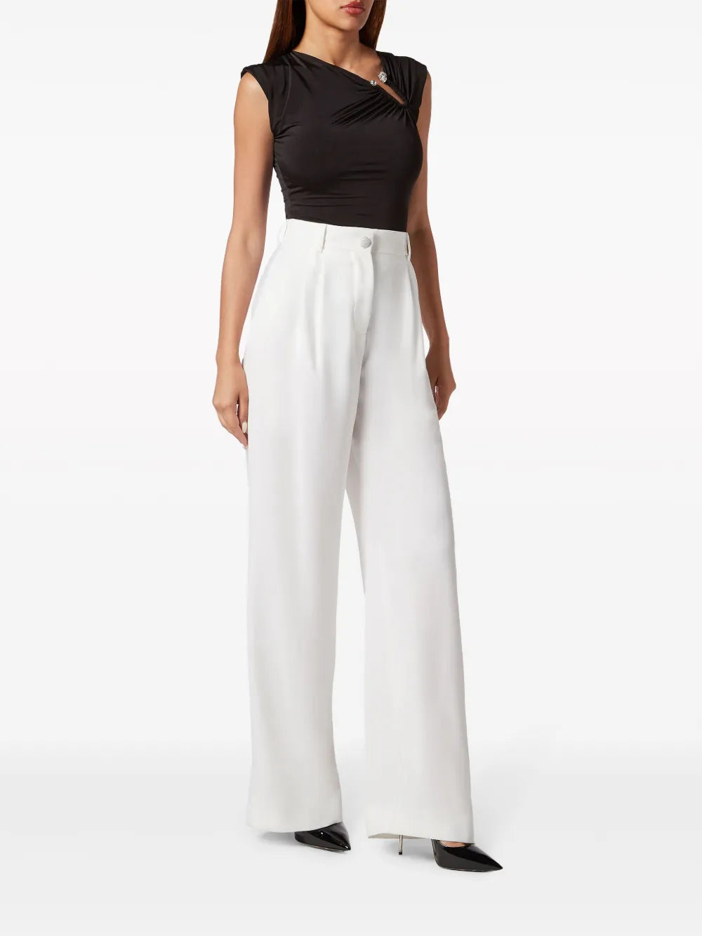 High-Waisted Tailored Trousers