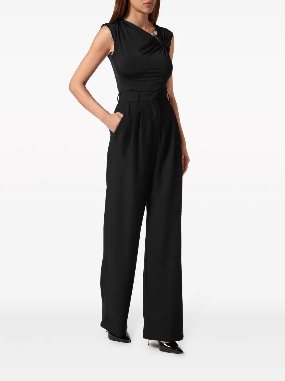 High-Waisted Tailored Trousers