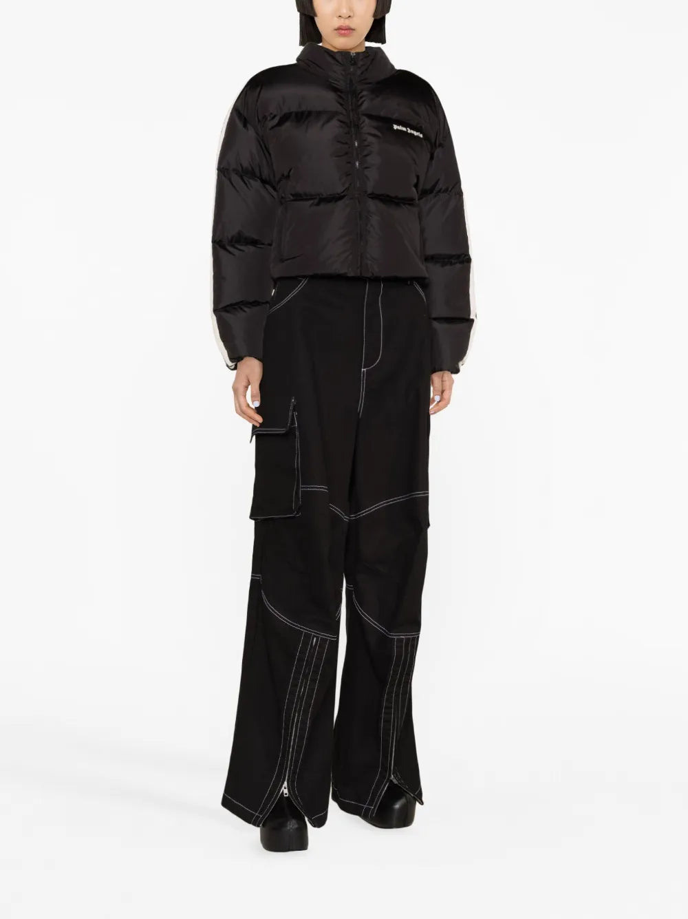 Logo-Embroidered Puffer Jacket