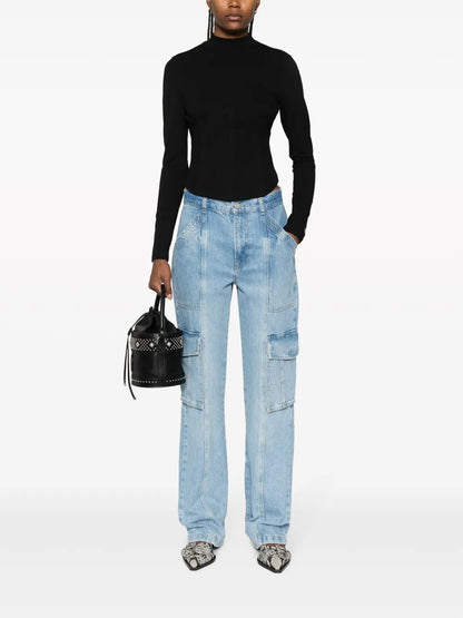 Long-Sleeve Corset Top