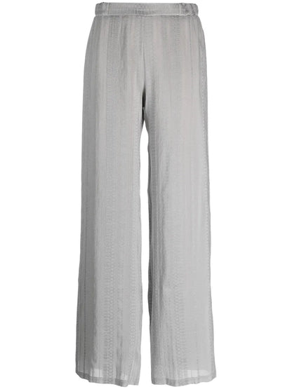 High-Waisted Wide-Leg Trousers