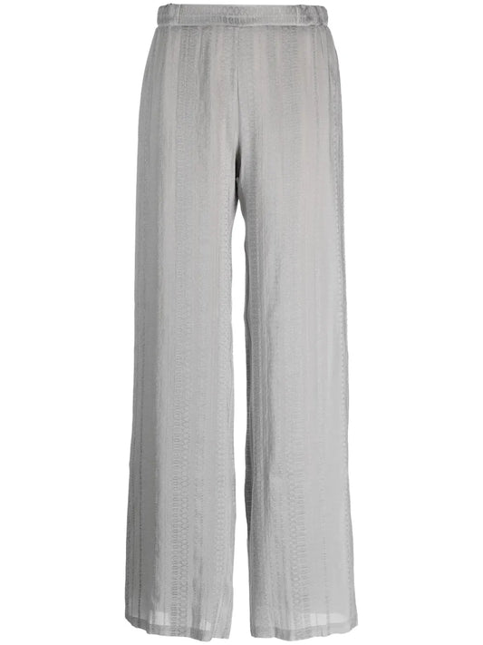 High-Waisted Wide-Leg Trousers