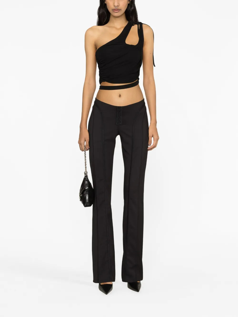 Draped Cropped Top
